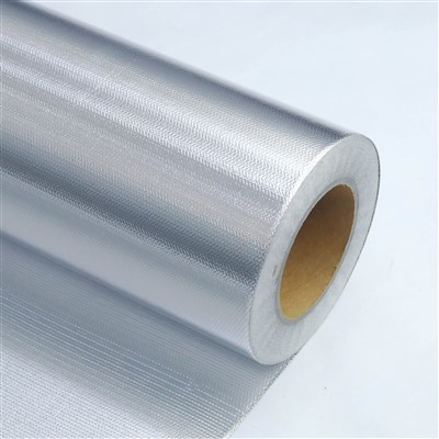 Nagy szilárdságú kétoldalas{0}}alumíniumfólia kompozit üvegszálas kendő B6460